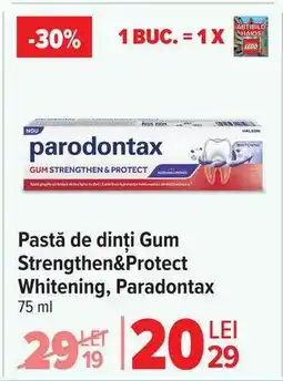 Carrefour Pastă de dinți Gum Strengthen&Protect Whitening, Parodontax Ofertă