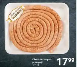 Selgros Cârnațiori de porc proaspeți Ofertă
