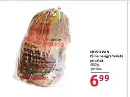 Selgros CRYSO PAN Pâine neagră feliată pe vatră Ofertă