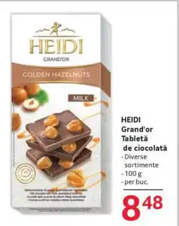 Selgros HEIDI Grand'or Tableta de ciocolată Ofertă