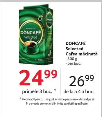 Selgros DONCAFÉ SELECTED CAFEA MĂCINATĂ Ofertă