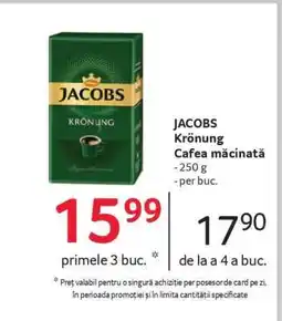 Selgros JACOBS KRÖNUNG Cafea măcinată Ofertă