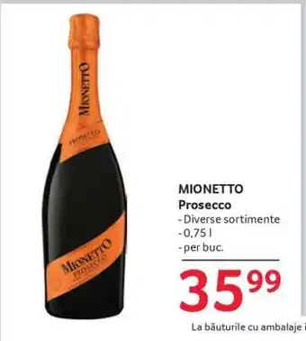Selgros MIONETTO Prosecco Ofertă