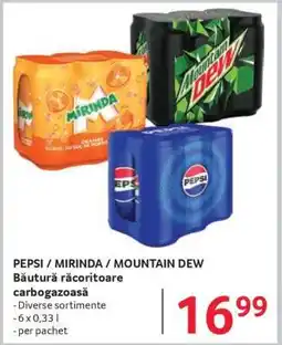 Selgros Pepsi/Mirinda/Mountain Dew Ofertă