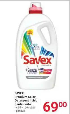 Selgros SAVEX Premium Color Detergent lichid pentru rufe Ofertă