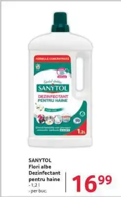 Selgros SANYTOL Flori albe Dezinfectant pentru haine Ofertă