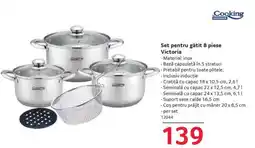 Selgros Set pentru gătit 8 piese Victoria Ofertă
