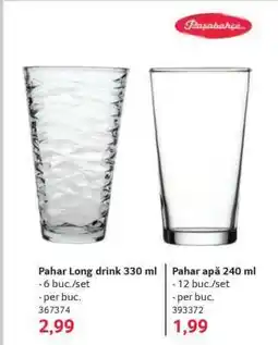 Selgros Pahar Long drink 330 ml Ofertă