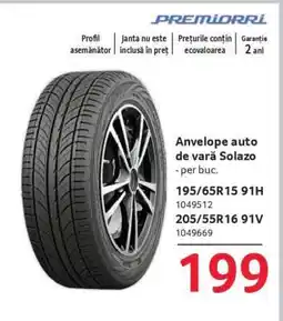 Selgros Anvelope auto de vară Solazo Ofertă