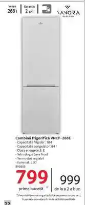 Selgros Combină frigorifică VNCF-268E Ofertă