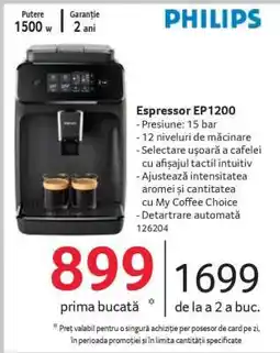 Selgros Espressor EP1200 Ofertă