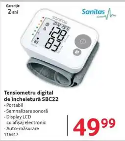 Selgros Tensiometru digital de încheietură SBC22 Ofertă