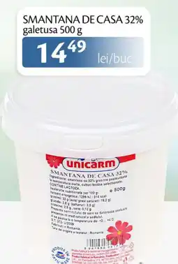 Unicarm Smantana de casa 32% galetusa Ofertă