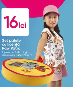 Pepco Set palete cu licenţă Paw Patrol Ofertă