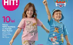 Pepco Tricou 100% bumbac cu licenţă Paw Patrol Ofertă