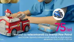 Pepco Vehicul cu telecomandă cu licenţă Paw Patrol Ofertă