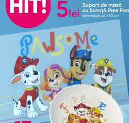 Pepco Suport de masă cu licenţă Paw Patrol Ofertă