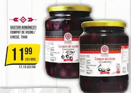 Mega Image GUSTURI ROMÂNEŞTI Compot de vişine/ cireșe Ofertă