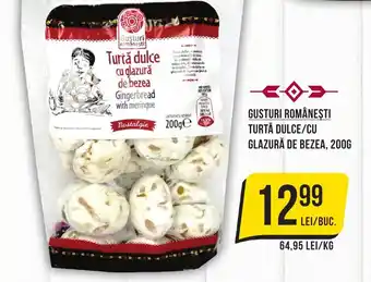 Mega Image GUSTURI ROMÂNEŞTI Turtă dulce/cu glazură de bezea Ofertă