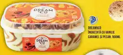 Mega Image DREAM&CO Înghețată cu vanilie caramel şi pecan Ofertă