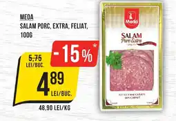 Mega Image MEDA Salam porc, extra, feliat Ofertă