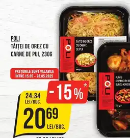 Mega Image POLI Tăiţei de orez cu carne de pui Ofertă