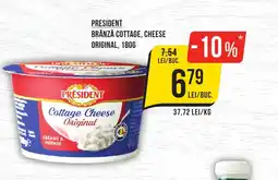 Mega Image PRÉSIDENT Brânză cottage, cheese original Ofertă