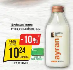 Mega Image LĂPTĂRIA CU CAIMAC Ayran, 2.3% grasime Ofertă