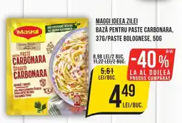 Mega Image MAGGI Ideea Zilei Bază pentru paste carbonara Ofertă