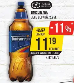 Mega Image TIMIȘOREANA Bere blondă Ofertă