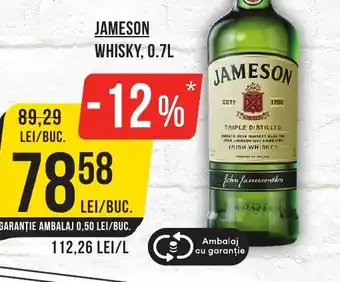 Mega Image JAMESON Whisky Ofertă