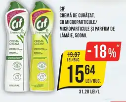 Mega Image CIF Cremă de curățat, cu microparticule/ microparticule și parfum de lămâie Ofertă