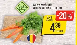 Mega Image Gusturi româneşti Morcovi cu frunze, legătură Ofertă