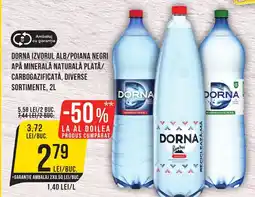 Mega Image DORNA Izvorul alb/Poiana negri Apă minerală naturală plată/ carbogazificată Ofertă