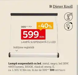 XXXLutz Lampă suspendată cu led Ofertă