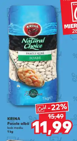 Kaufland KRINA Fasole albă bob mediu Ofertă