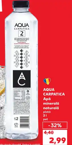 Kaufland AQUA CARPATICA Apǎ minerală naturală Ofertă
