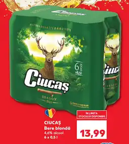 Kaufland CIUCAŞ Bere blondă 4,6% alcool Ofertă