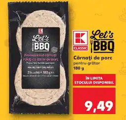 Kaufland Cârnaţi de porc pentru grătar Ofertă