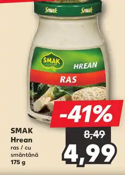 Kaufland SMAK Hrean ras / cu smântână Ofertă