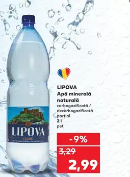 Kaufland LIPOVA Apă minerală naturală Ofertă