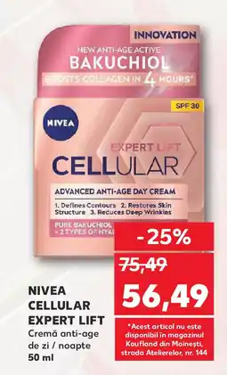 Kaufland NIVEA CELLULAR EXPERT LIFT Cremă anti-age de zi/noapte Ofertă