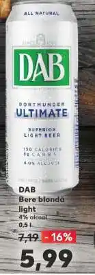 Kaufland DAB Bere blondă light Ofertă