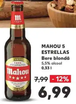 Kaufland MAHOU 5 ESTRELLAS Ofertă