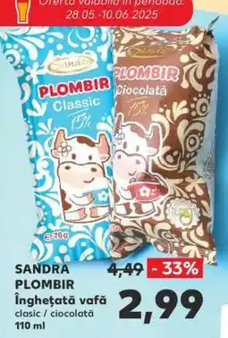 Kaufland SANDRA PLOMBIR Înghețată vafă Ofertă