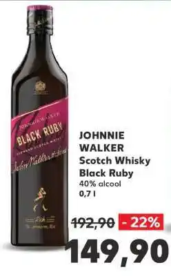 Kaufland JOHNNIE WALKER Scotch Whisky Black Ruby Ofertă