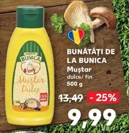 Kaufland Muștar dulce/fin 500 g Ofertă