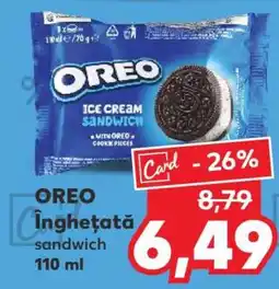 Kaufland OREO ÎNGHEȚATĂ SANDWICH Ofertă