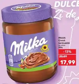 Kaufland MILKA Cremă tartinabilă de alune 350g Ofertă