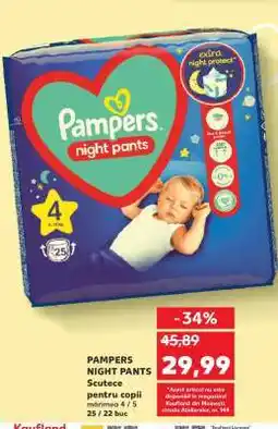Kaufland PAMPERS NIGHT PANTS Ofertă